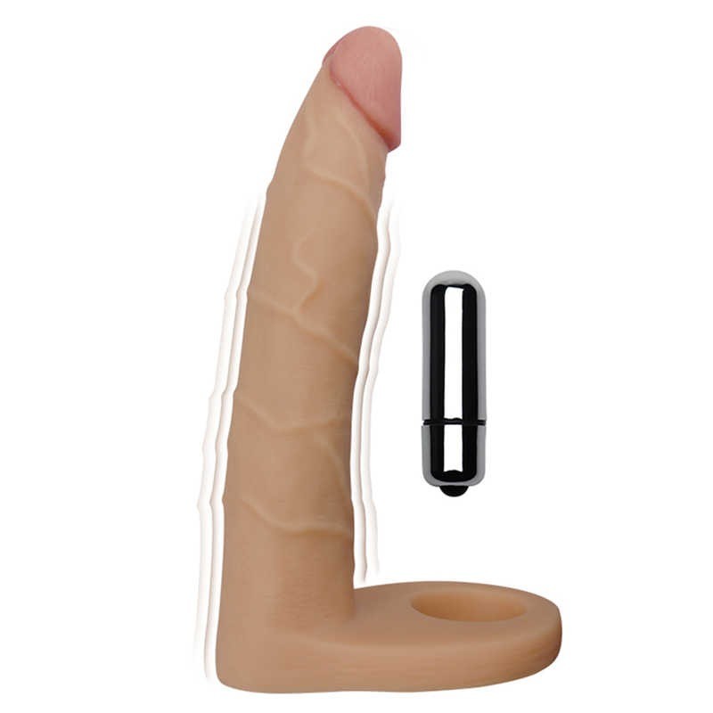 LoveToy Ultra Soft Δονούμενο Ομοίωμα με Δαχτυλίδι Πέους 18cm