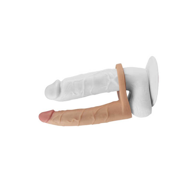 LoveToy Ultra Soft Δονούμενο Ομοίωμα με Δαχτυλίδι Πέους 18cm