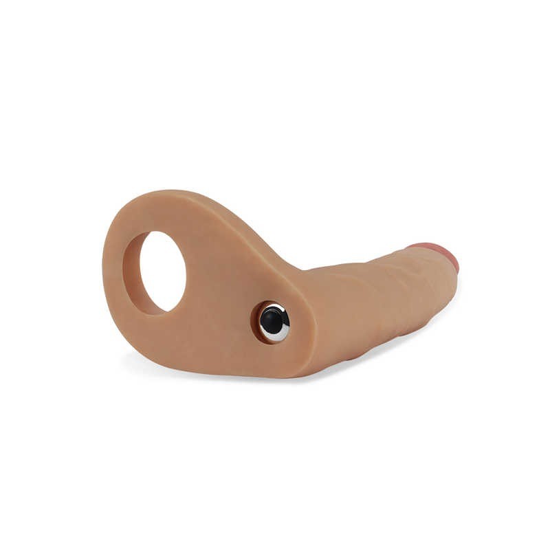 LoveToy Ultra Soft Δονούμενο Ομοίωμα με Δαχτυλίδι Πέους 18cm