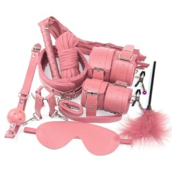 Guilty Toys Sinner Σετ BDSM 10 Τεμαχίων Ροζ