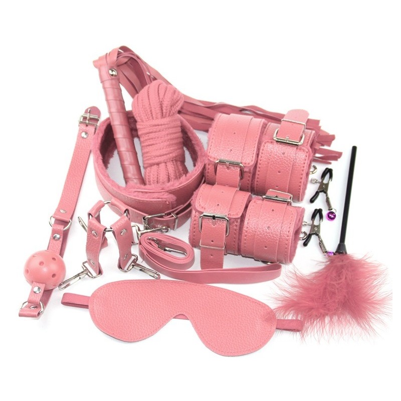 Guilty Toys Sinner Σετ BDSM 10 Τεμαχίων Ροζ