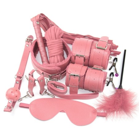 Guilty Toys Sinner Σετ BDSM 10 Τεμαχίων Ροζ