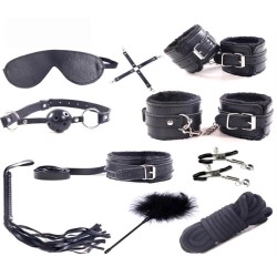 Guilty Toys Sublime Surrender Σετ BDSM 10 Τεμαχίων Μαύρο