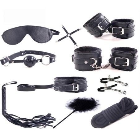 Guilty Toys Sublime Surrender BDSM Kit 10 Piece Black