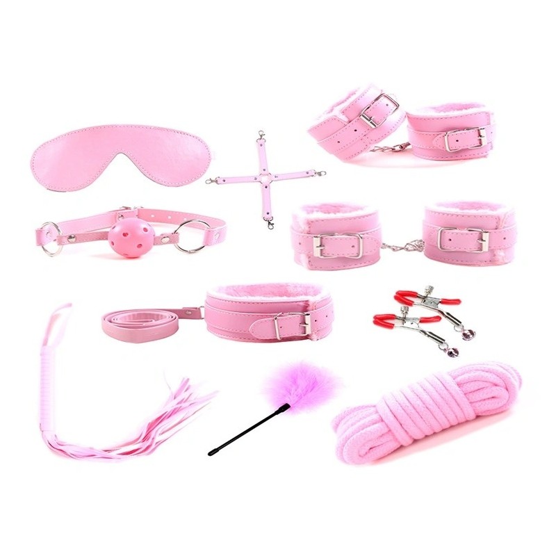Guilty Toys Sublime Surrender BDSM Kit 10 Piece Pink