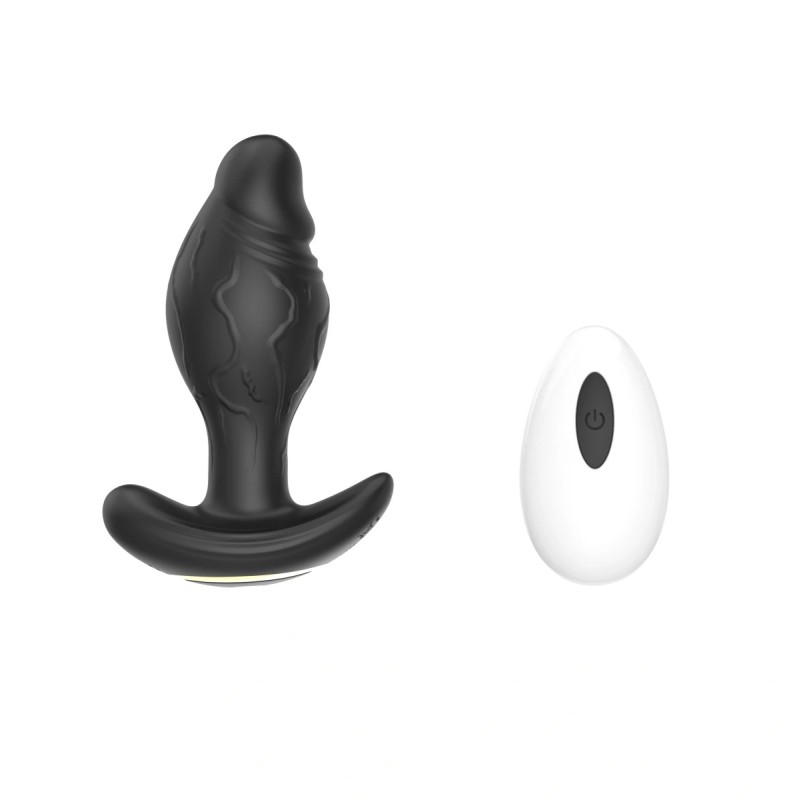 Realistic Anal Vibrator Bluetooth App Control 11cm Black