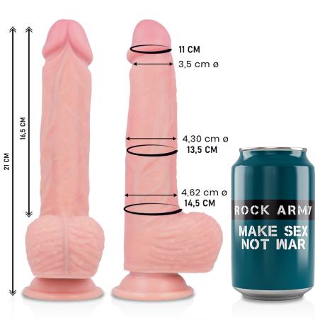 Rockarmy Spitfire Realistic Silicone Dildo 21 cm
