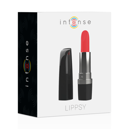 Intense Lippsy Vibrating Lipstick Mini Vibrator Black