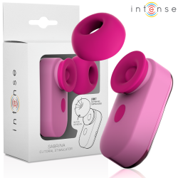 Intense Sabrina Clitoral Stimulator Tapping Tongue Pink