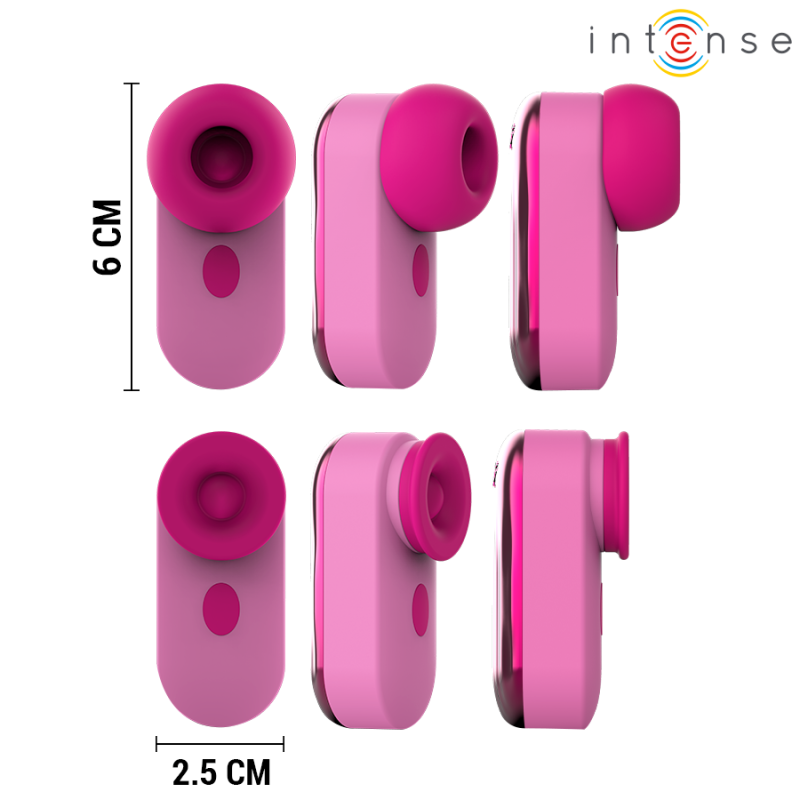 Intense Sabrina Clitoral Stimulator Tapping Tongue Pink