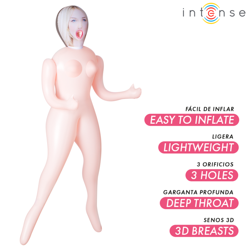 Intense Dolls | Ingrid | Inflatable Doll with Three Orifices