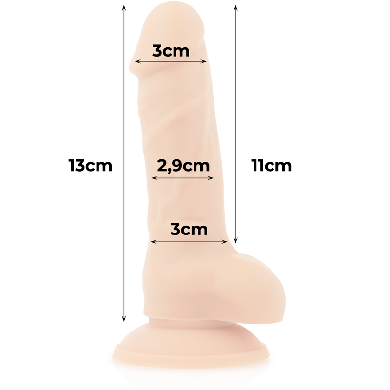 Cock Miller | Strapon Set | Realistic Dildo 13cm with Suction Cup and Strap-On Harness