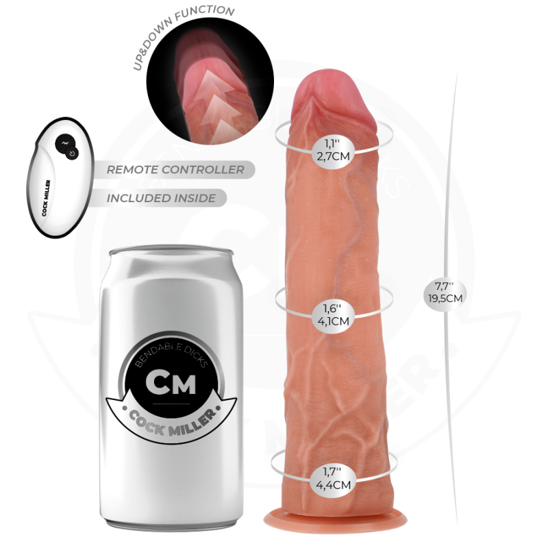 Cock Miller Strap-On Set with Thrusting Remote Control Dildo 19.5cm