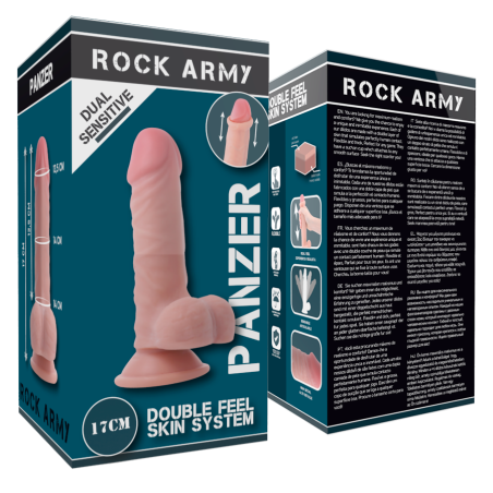 RockArmy | Dual Density Panzer | Realistic Dildo with Suction Cup 17cm