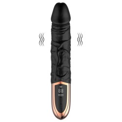 Black Orchid Realistic Silicone Vibrator 23cm