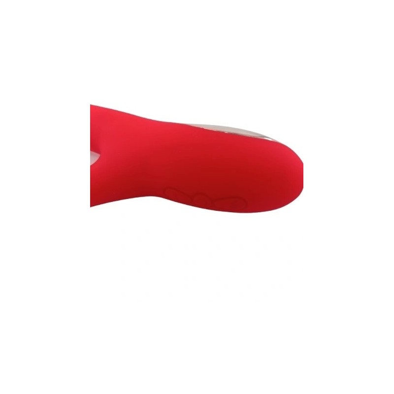 STD Rouge | Bunny Vibrator with Tapping Silicone Red 24.2cm