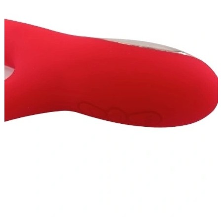 Rouge | Δονητής Rabbit Σιλικόνης με Tapping - Κόκκινος 24.2cm