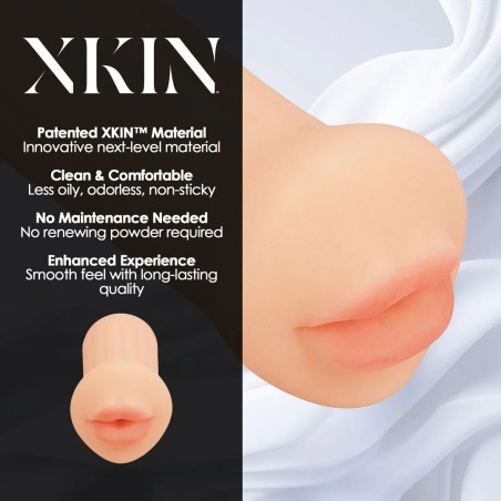 XKIN Raw | The Grip | Oral Pocket Masturbator Flesh