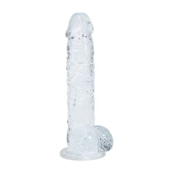 RealRock | Crystal Clear | Ρεαλιστικό Dildo με Όρχεις Διάφανο 12,7cm