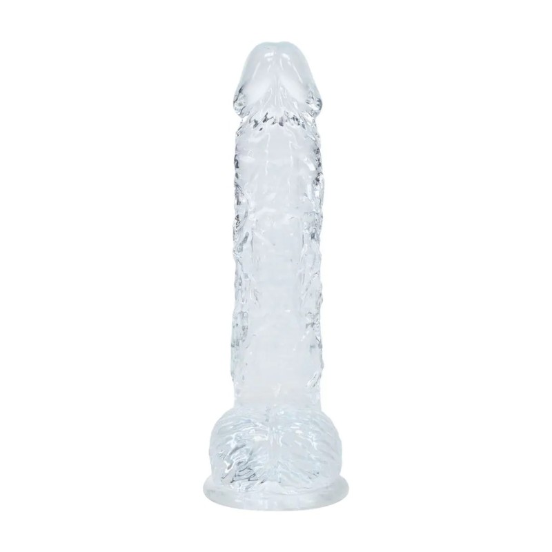 RealRock | Crystal Clear | Realistic Dildo with Balls Clear 12,7cm