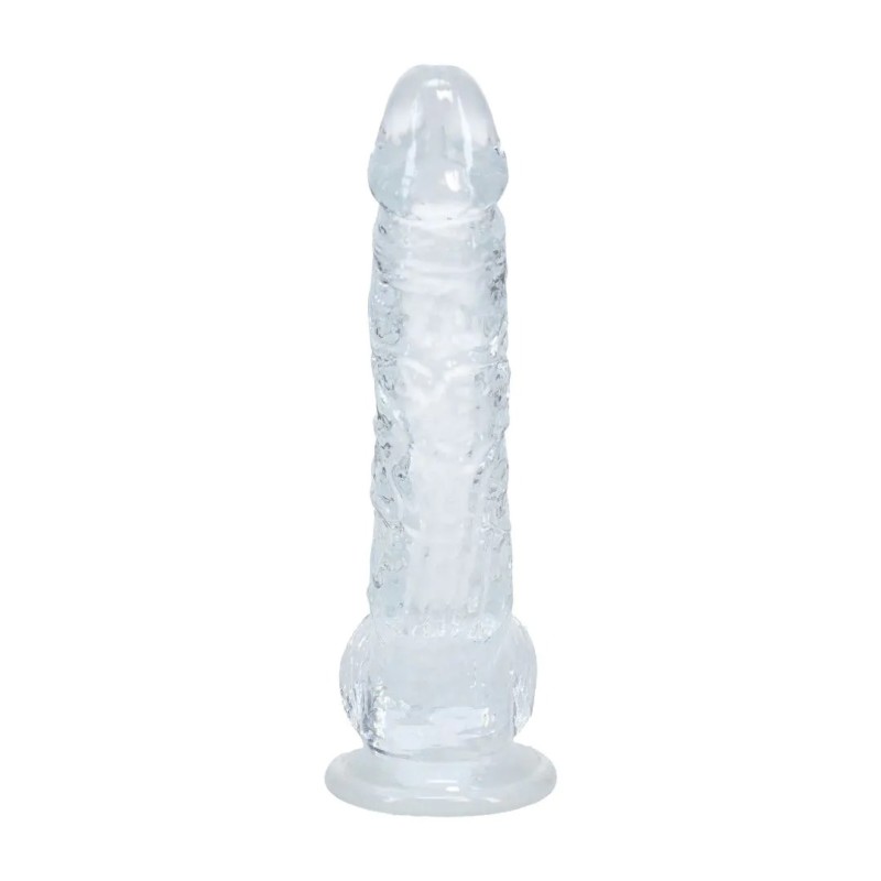 RealRock | Crystal Clear | Realistic Dildo with Balls Clear 12,7cm