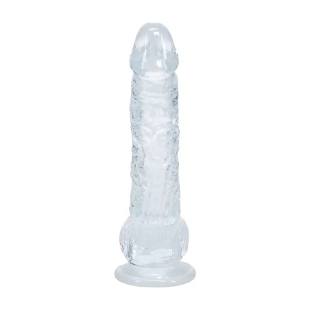 RealRock | Crystal Clear | Realistic Dildo with Balls Clear 12,7cm