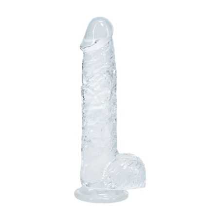 RealRock | Crystal Clear | Ρεαλιστικό Dildo με Όρχεις Διάφανο 12,7cm