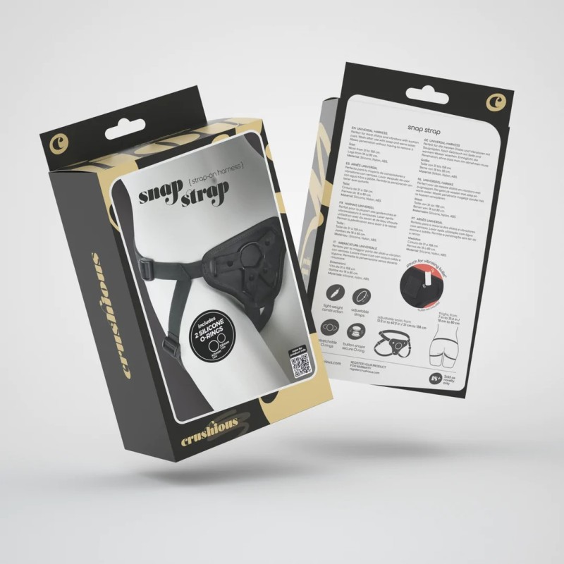 Crushious | Snap Strap | Strap-on Harness Black