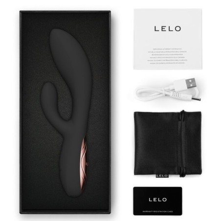Lelo | Ina Thrust | Rabbit Thrusting Silicone Vibrator Black