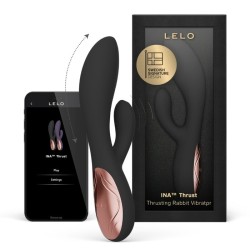 Lelo | Ina Thrust | Rabbit Δονητής Σιλικόνης με Ώθηση - Μαύρος