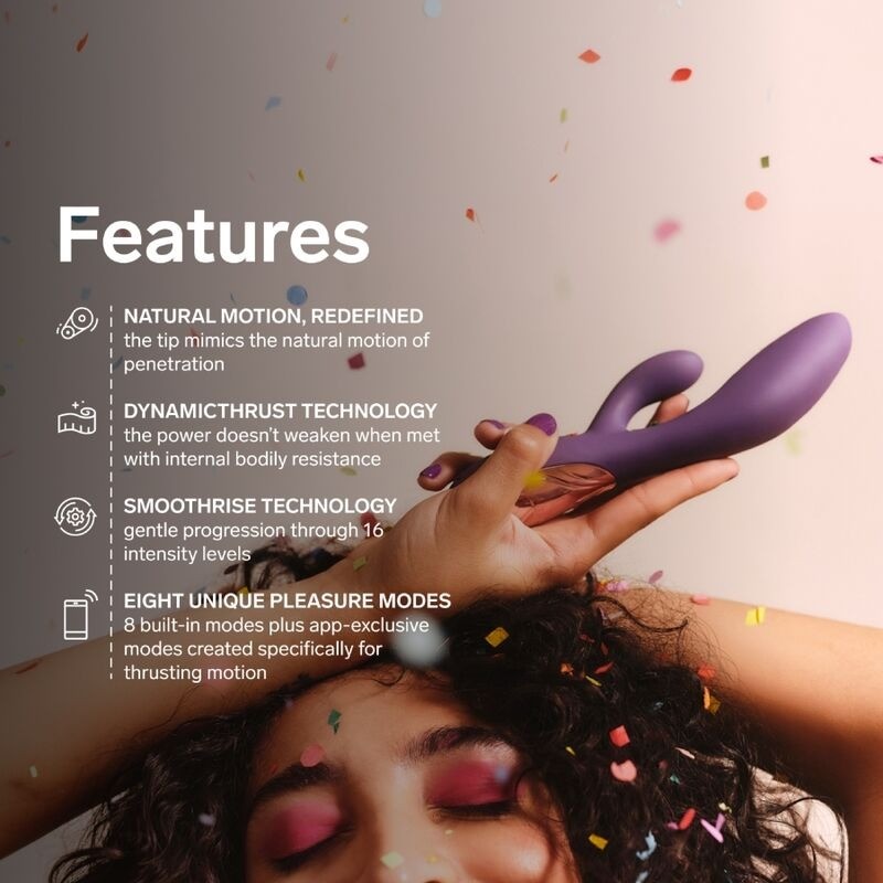 Lelo | Ina Thrust | Rabbit Δονητής Σιλικόνης με Ώθηση Μωβ