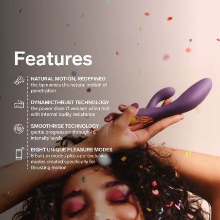 Lelo | Ina Thrust | Rabbit Δονητής Σιλικόνης με Ώθηση Μωβ