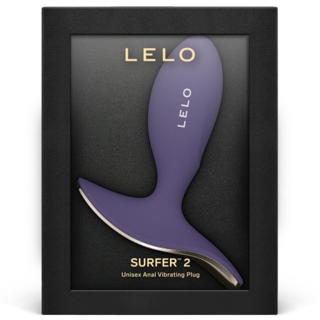 Lelo | Surfer 2 | Δονούμενη Πρωκτική Σφήνα Σιλικόνης Unisex Μωβ