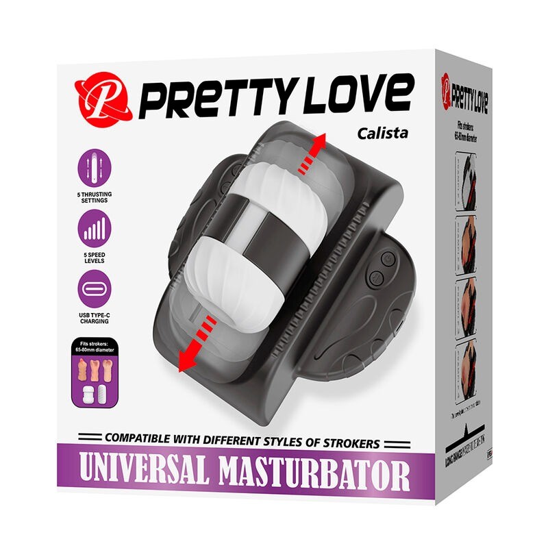 Pretty Love | Calista | Αυτόματο Αυνανιστήρι Universal Μαύρο
