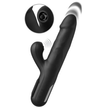 Fetish Fantasy | Sonix | Silicone Thruster Rabbit Vibrator Black