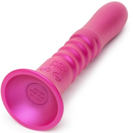 Romp | Jiggle | Thrusting Silicone Vibrator with Suction Cup Pink