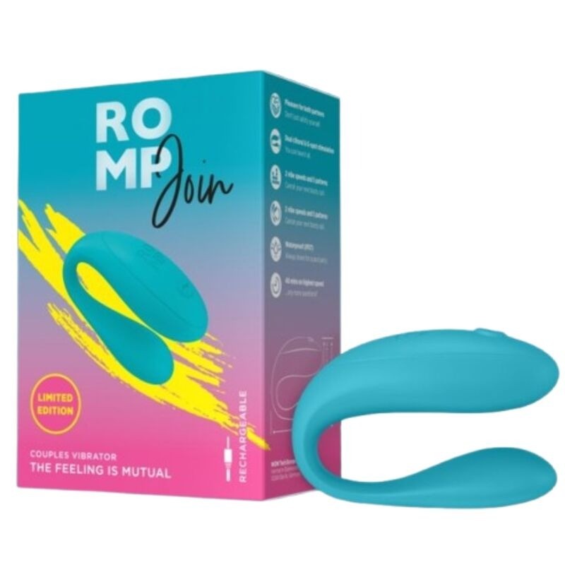 Romp | Join | Δονητής Σιλικόνης για Ζευγάρια με Δόνηση Τιρκουάζ