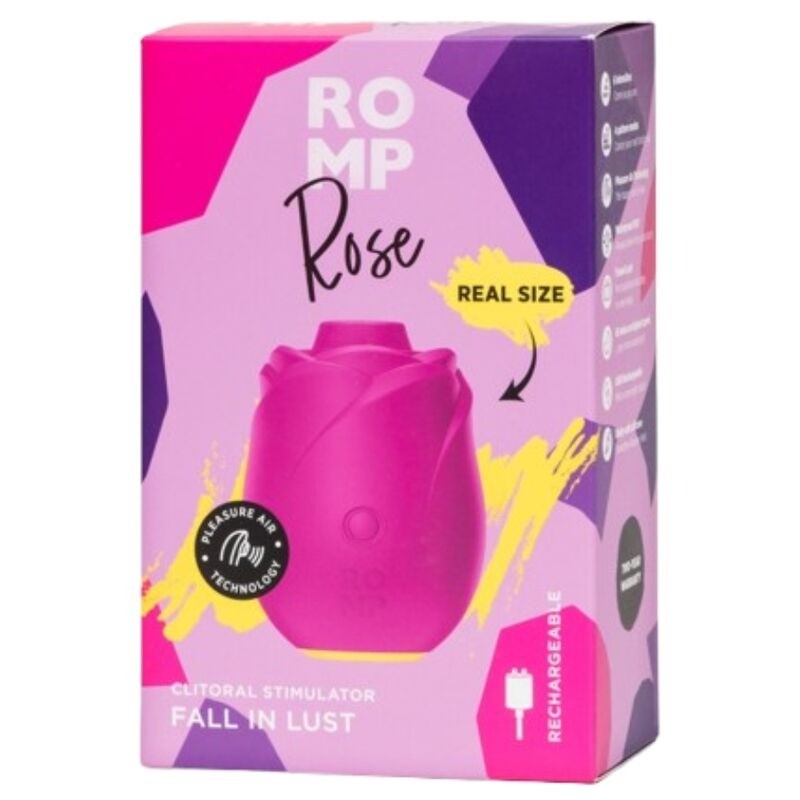 Romp | Rose | Κλειτοριδικός Διεγέρτης σε Σχήμα Τριαντάφυλλου Ροζ