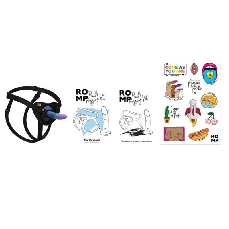 Romp | Piccolo | Ζώνη Strapon με Ομοίωμα Σιλικόνης 14 cm