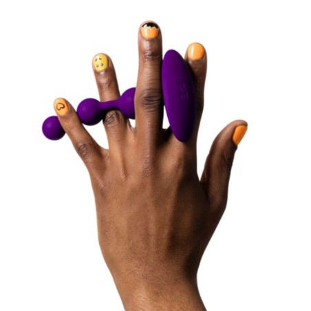 Romp | Amp | Flexible Silicone Anal Beads Purple