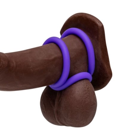 Romp | Remix | Trio Set of 3 Silicone Penis Rings Purple