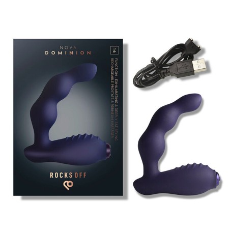 Rocks-Off | Nova Dominion | Prostate and Perineum Massager Blue