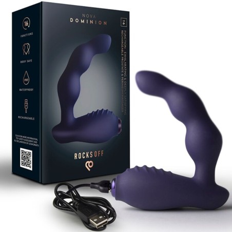 Rocks-Off | Nova Dominion | Prostate and Perineum Massager Blue