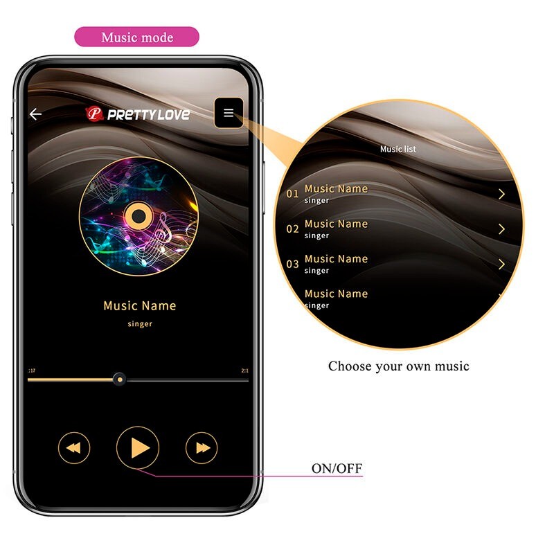 Pretty Love | Klay | Δονητής με Ώθηση και Έλεγχο από App Μωβ