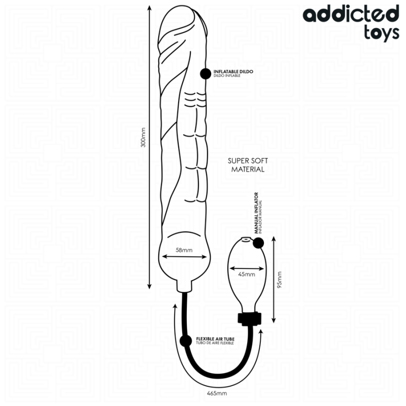 Addicted Toys | Inflatable Dildo XL Model 5 - 30 cm