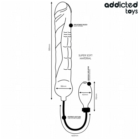 Addicted Toys | Inflatable Dildo XL Model 5 - 30 cm