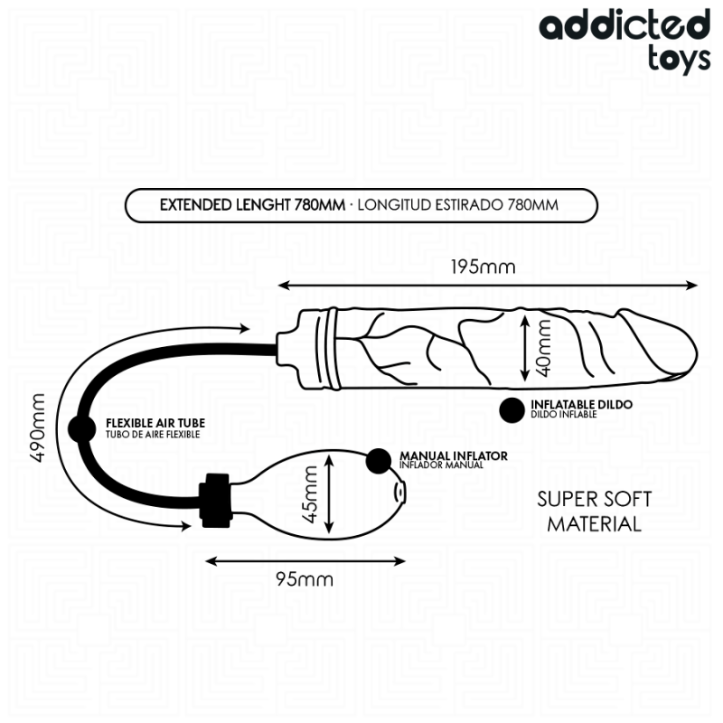 Addicted Toys | Φουσκωτό Ομοίωμα Model 4 - 19.5 cm