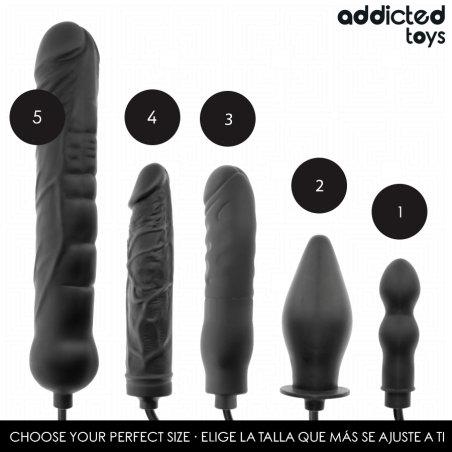 Addicted Toys | Διπλή Φουσκωτή Πρωκτική Σφήνα Model 1 - 16 cm