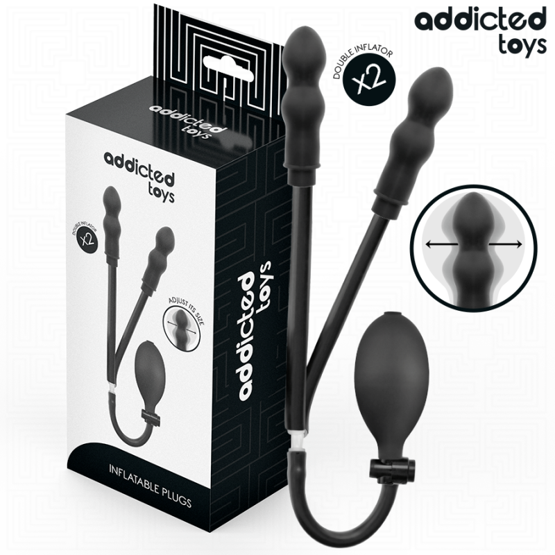Addicted Toys | Διπλή Φουσκωτή Πρωκτική Σφήνα Model 1 - 16 cm