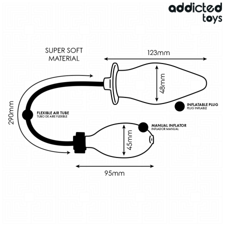 Addicted Toys | Φουσκωτή Πρωκτική Σφήνα Model 2